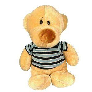 Chrisha Playful Plush Dog Puppy Says I LOVE YOU Tan Stuffed Animal 17 inch